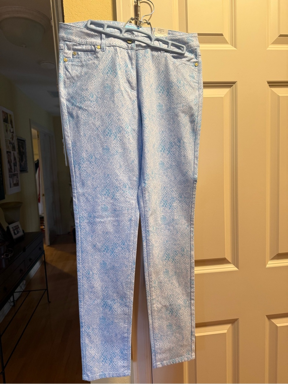 Light Blue Patterned Jeans